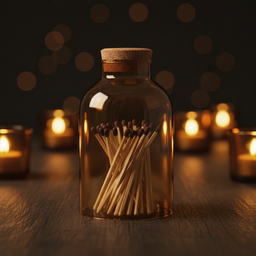 Match Cloche — Amber Glass